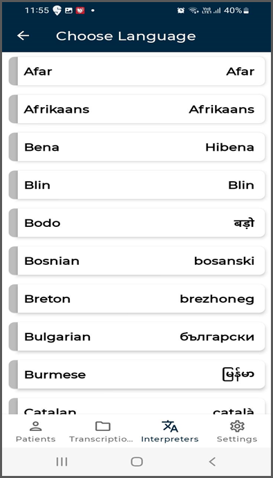 !Language List