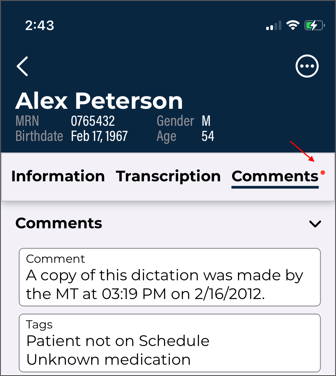Transcription Viewer Comments
